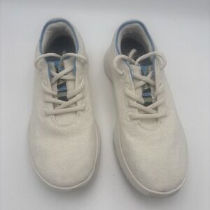 Allbirds Wool Runner 2 WR2‎ White Blue Athletic Running Shoes Womens Size 10.5
